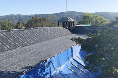 Z průběhu prací na nové střeše