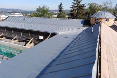 Z průběhu prací na nové střeše