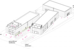 Axonometrie areálu
