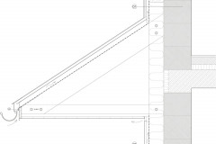 Jižní římsa střechy pod vikýřem