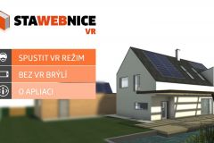 STAWEBNICE VR - úvodní obrazovka