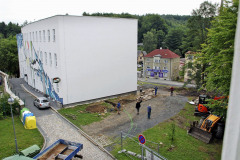 Zahájení stavby nového vchodu v roce 2017