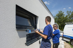 Příprava na upevnění žaluzie