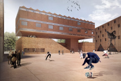 Ve spodní části parteru budovy Centrálních polytechnických dílen se nachází galerie GAMPA, propojená s veřejným prostorem – v amfiteátru lze pořádat akce pod širým nebem