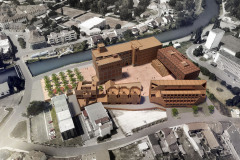 Situace: obnovu historické budovy připravil tým architekta Petra Všetečky. Kromě stavby Centrálních polytechnických dílen jsou na Mlýnském ostrově navrženy také nové bytové a kancelářské domy s pronajímatelným parterem, jejich autorem je Zdeněk Balík.