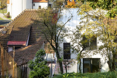 Zdivo je původní, některé stropy byly zesíleny nebo vyměněny. Nová garáž a sklad v zahradě mají zelenou střechu. Dům je v pasivním standardu a je vybaven rekuperací