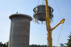 Demontáž původní nádrže