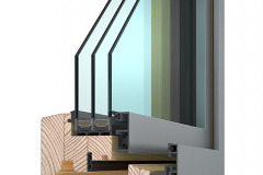 Dřevohliníkové okno VEKRA Alu Design Quadrat