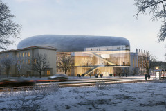 Projekt je kombinací novostavby a rekonstrukce kulturního domu od Jaroslava Fragnera. Autoři se rozhodli zásadně nezasahovat do jeho dispozic, které se osvědčily. Od nového vstupu z promenády budou návštěvníci vcházet do velkorysého foyer.